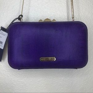 Purple Rebecca Minkoff Clamshell Handbag